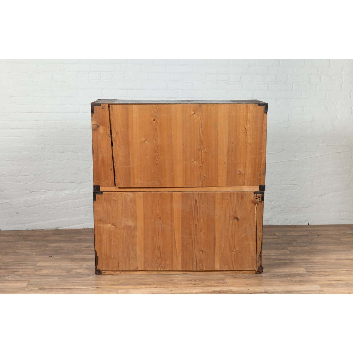 Japanese 19th Century Lacquered Sendai Clothing Tansu with Elaborate Hardware-17. Asian &amp; Chinese Furniture, Art, Antiques, Vintage Home Décor for sale at FEA Home