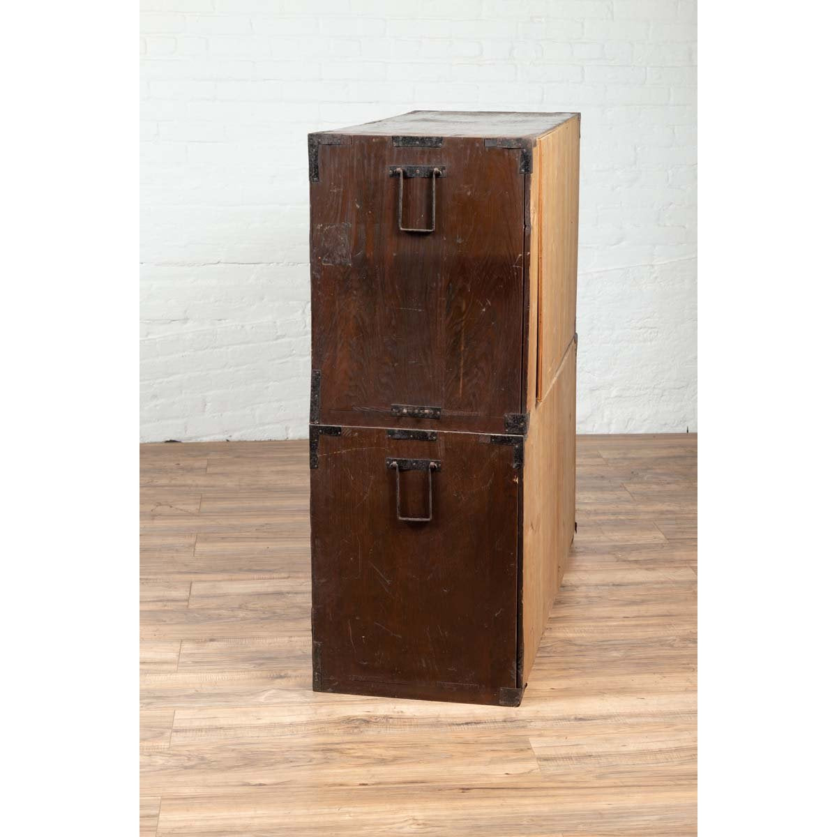 Japanese 19th Century Lacquered Sendai Clothing Tansu with Elaborate Hardware-18. Asian &amp; Chinese Furniture, Art, Antiques, Vintage Home Décor for sale at FEA Home