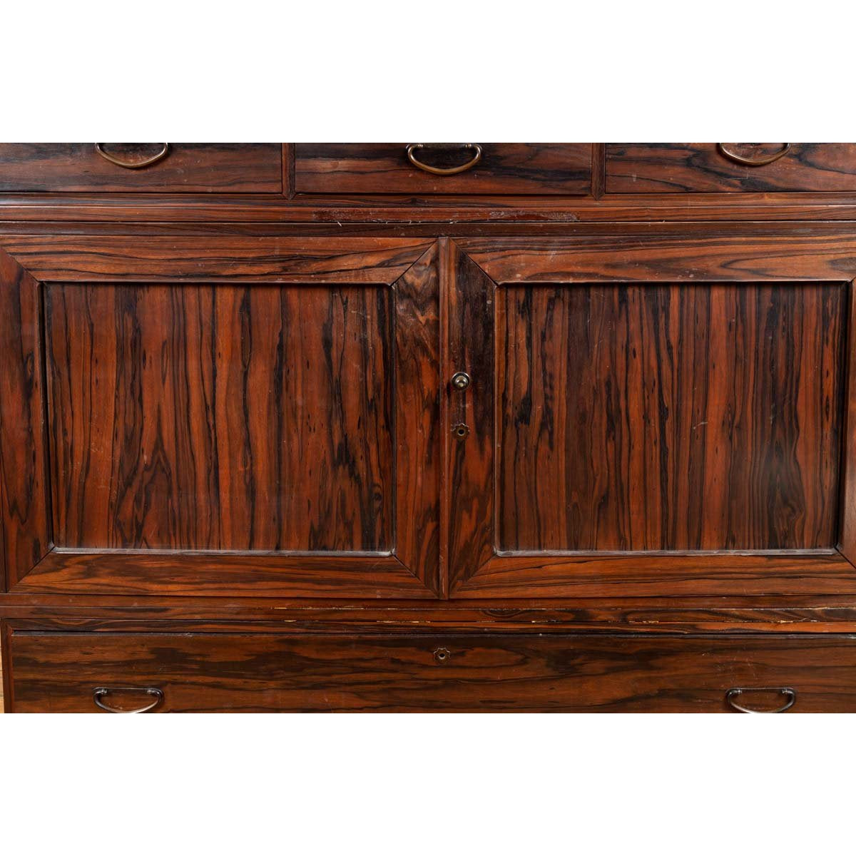 Japanese 19th Century Mulberry Wood Kimono Cabinet with Doors and Drawers-6. Asian &amp; Chinese Furniture, Art, Antiques, Vintage Home Décor for sale at FEA Home