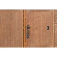 Japanese Antique Kiri Wood Miniature Tansu Chest with Sliding Doors and Drawers