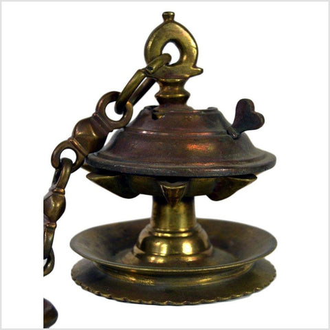 Japanese Brass Temple Incense Burner-YNE641-6. Asian & Chinese Furniture, Art, Antiques, Vintage Home Décor for sale at FEA Home