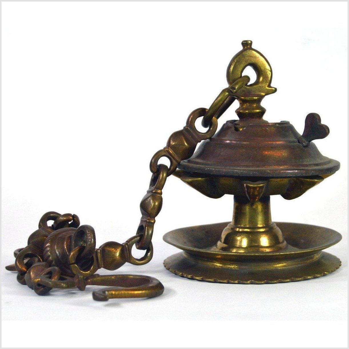 Japanese Brass Temple Incense Burner-1. Asian & Chinese Furniture, Art, Antiques, Vintage Home Décor for sale at FEA Home