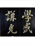 Japanese Calligraphy Lacquered Wall Panel-2. Asian & Chinese Furniture, Art, Antiques, Vintage Home Décor for sale at FEA Home
