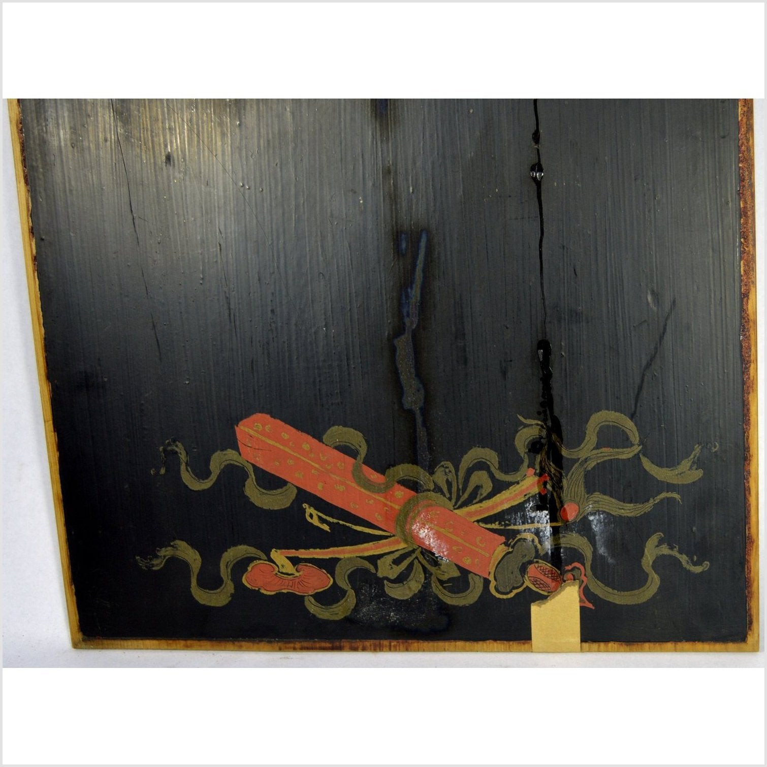 Japanese Calligraphy Lacquered Wall Panel-4. Asian &amp; Chinese Furniture, Art, Antiques, Vintage Home Décor for sale at FEA Home