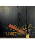 Japanese Calligraphy Lacquered Wall Panel-4. Asian & Chinese Furniture, Art, Antiques, Vintage Home Décor for sale at FEA Home