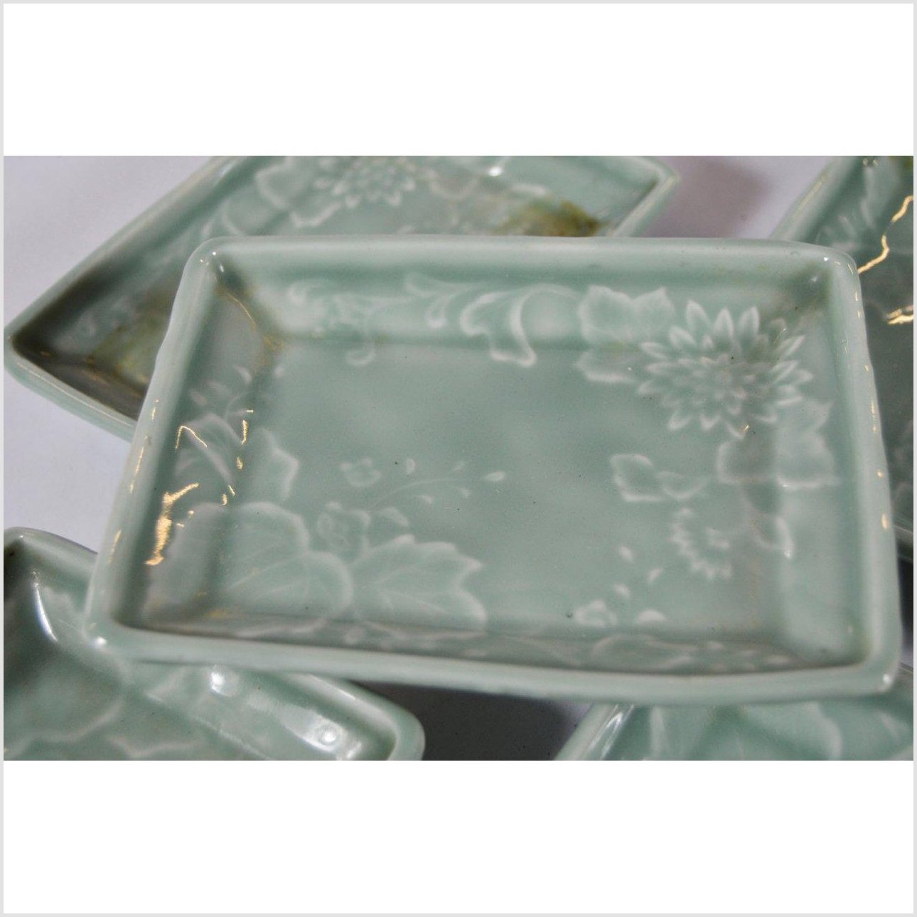 Japanese Celadon Serving Bowls-2. Asian & Chinese Furniture, Art, Antiques, Vintage Home Décor for sale at FEA Home