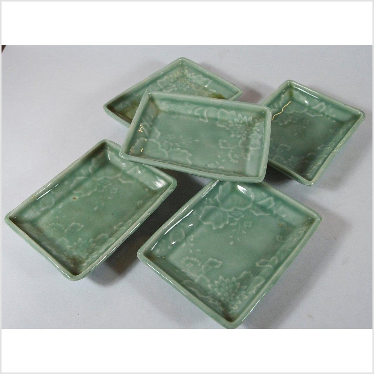 Japanese Celadon Serving Bowls-1. Asian & Chinese Furniture, Art, Antiques, Vintage Home Décor for sale at FEA Home