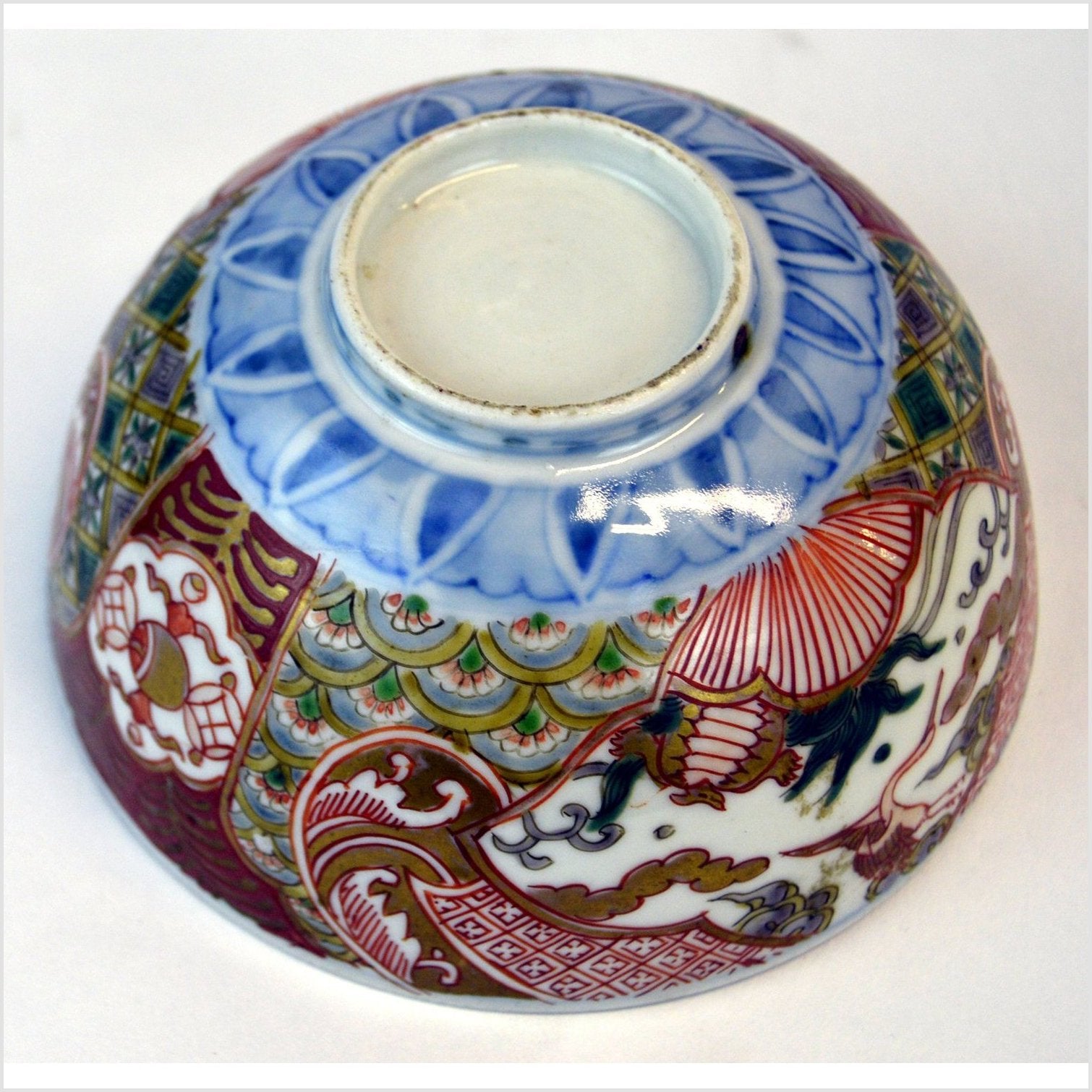 Japanese Multicolor Imari Meiji Porcelain Bowl-7. Asian &amp; Chinese Furniture, Art, Antiques, Vintage Home Décor for sale at FEA Home
