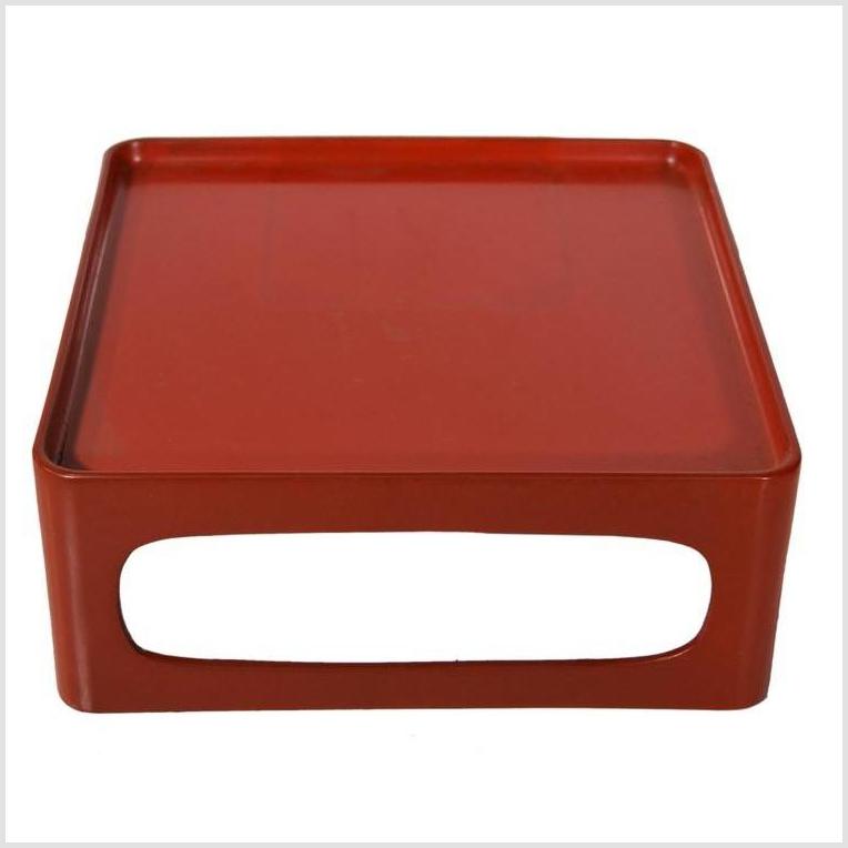 Japanese Red Lacquer Tray on Stand-1. Asian &amp; Chinese Furniture, Art, Antiques, Vintage Home Décor for sale at FEA Home