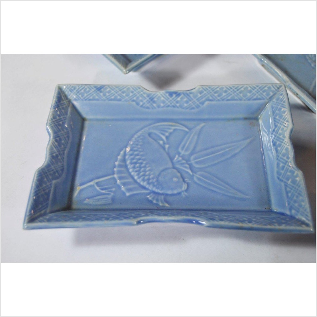 Japanese Robbins Egg Blue Celadon Serving Bowls-3. Asian &amp; Chinese Furniture, Art, Antiques, Vintage Home Décor for sale at FEA Home