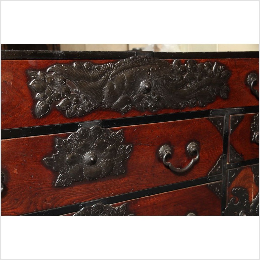 Japanese Sendai Tansu-5. Asian &amp; Chinese Furniture, Art, Antiques, Vintage Home Décor for sale at FEA Home