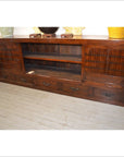 Japanese Style Elmwood Mizuya Dansu Buffet with Sliding Doors and Drawers-3. Asian & Chinese Furniture, Art, Antiques, Vintage Home Décor for sale at FEA Home