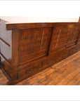 Japanese Style Elmwood Mizuya Dansu Buffet with Sliding Doors and Drawers-6. Asian & Chinese Furniture, Art, Antiques, Vintage Home Décor for sale at FEA Home