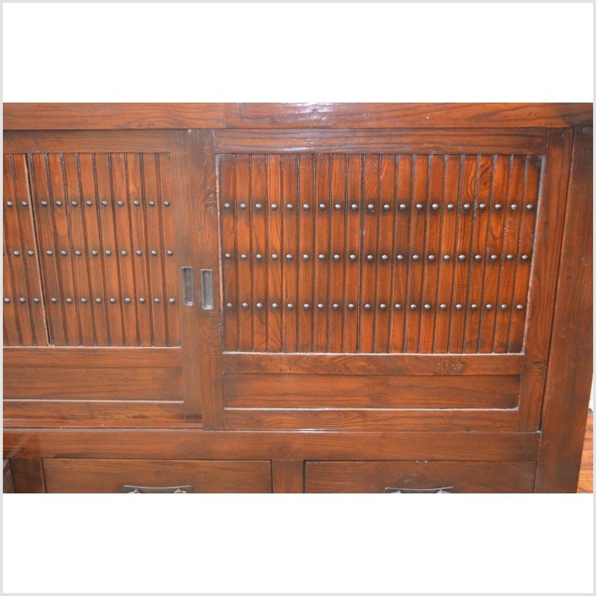 Japanese Style Elmwood Mizuya Dansu Buffet with Sliding Doors and Drawers-8. Asian &amp; Chinese Furniture, Art, Antiques, Vintage Home Décor for sale at FEA Home