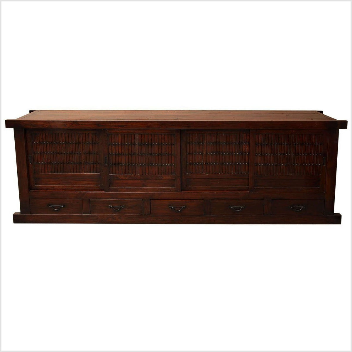 Japanese Style Elmwood Mizuya Dansu Buffet with Sliding Doors and Drawers-1. Asian & Chinese Furniture, Art, Antiques, Vintage Home Décor for sale at FEA Home