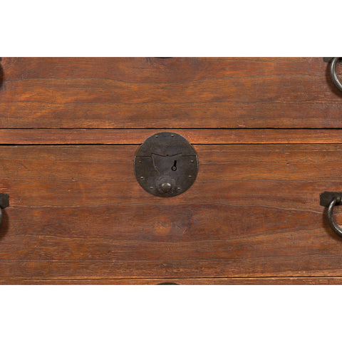This-is-a-picture-of-a-Japanese Taishō Tansu Chest in Isho-Dansu Style with Six Drawers and Safe-image-position-14-style-YN7574-Shop-for-Vintage-and-Antique-Asian-and-Chinese-Furniture-for-sale-at-FEA Home-NYC
