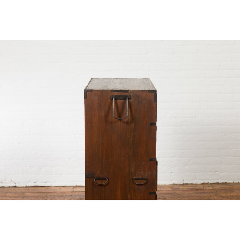 This-is-a-picture-of-a-Japanese Taishō Tansu Chest in Isho-Dansu Style with Six Drawers and Safe-image-position-16-style-YN7574-Shop-for-Vintage-and-Antique-Asian-and-Chinese-Furniture-for-sale-at-FEA Home-NYC