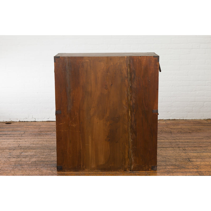 This-is-a-picture-of-a-Japanese Taishō Tansu Chest in Isho-Dansu Style with Six Drawers and Safe-image-position-18-style-YN7574-Shop-for-Vintage-and-Antique-Asian-and-Chinese-Furniture-for-sale-at-FEA Home-NYC