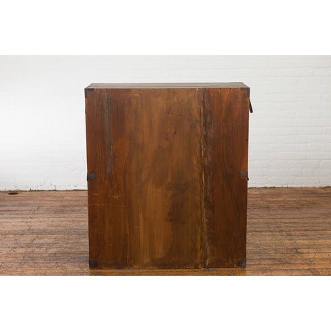 This-is-a-picture-of-a-Japanese Taishō Tansu Chest in Isho-Dansu Style with Six Drawers and Safe-image-position-18-style-YN7574-Shop-for-Vintage-and-Antique-Asian-and-Chinese-Furniture-for-sale-at-FEA Home-NYC