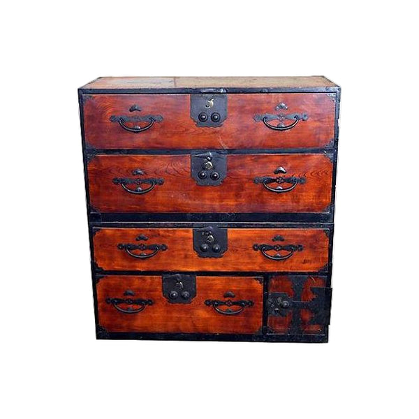 【希少！　美品！】　Traditional Japanese Furniture japanese-tansu-dresser-fea-