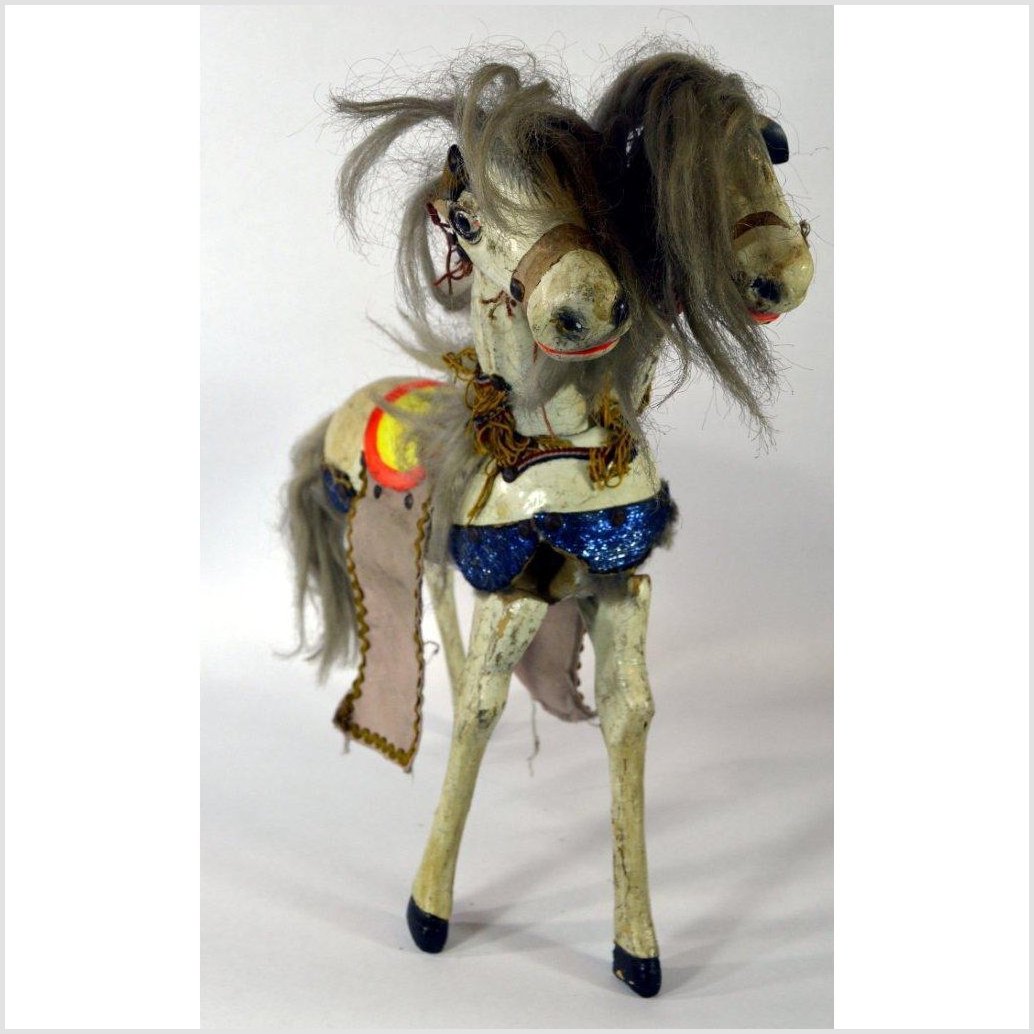 Japanese Two-Headed Horse Toy-5. Asian &amp; Chinese Furniture, Art, Antiques, Vintage Home Décor for sale at FEA Home
