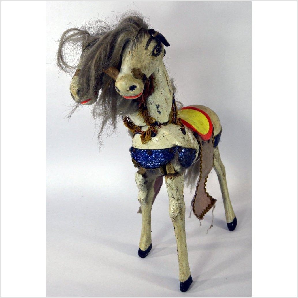 Japanese Two-Headed Horse Toy-7. Asian &amp; Chinese Furniture, Art, Antiques, Vintage Home Décor for sale at FEA Home