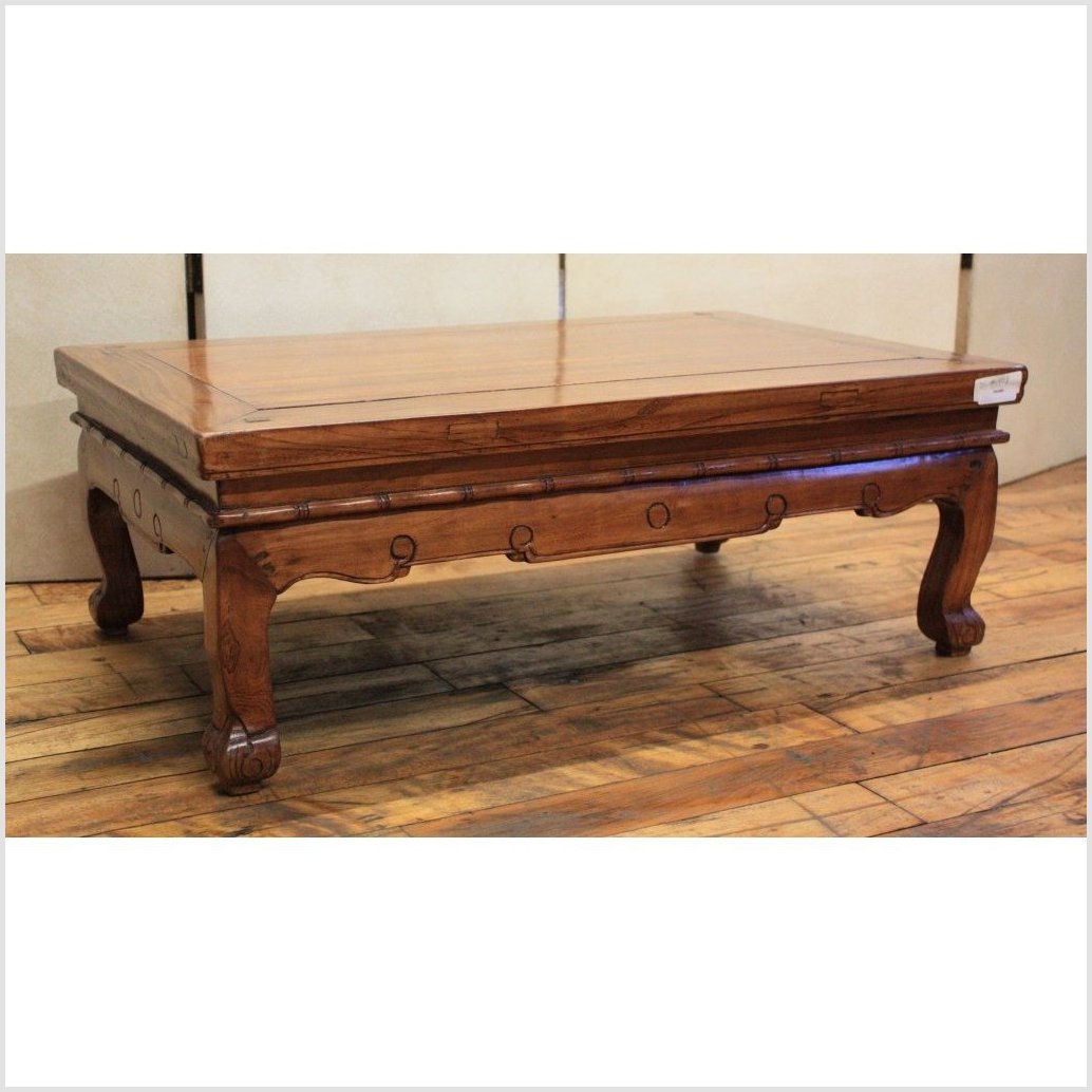 Kang Table with Scroll Carving-1. Asian & Chinese Furniture, Art, Antiques, Vintage Home Décor for sale at FEA Home
