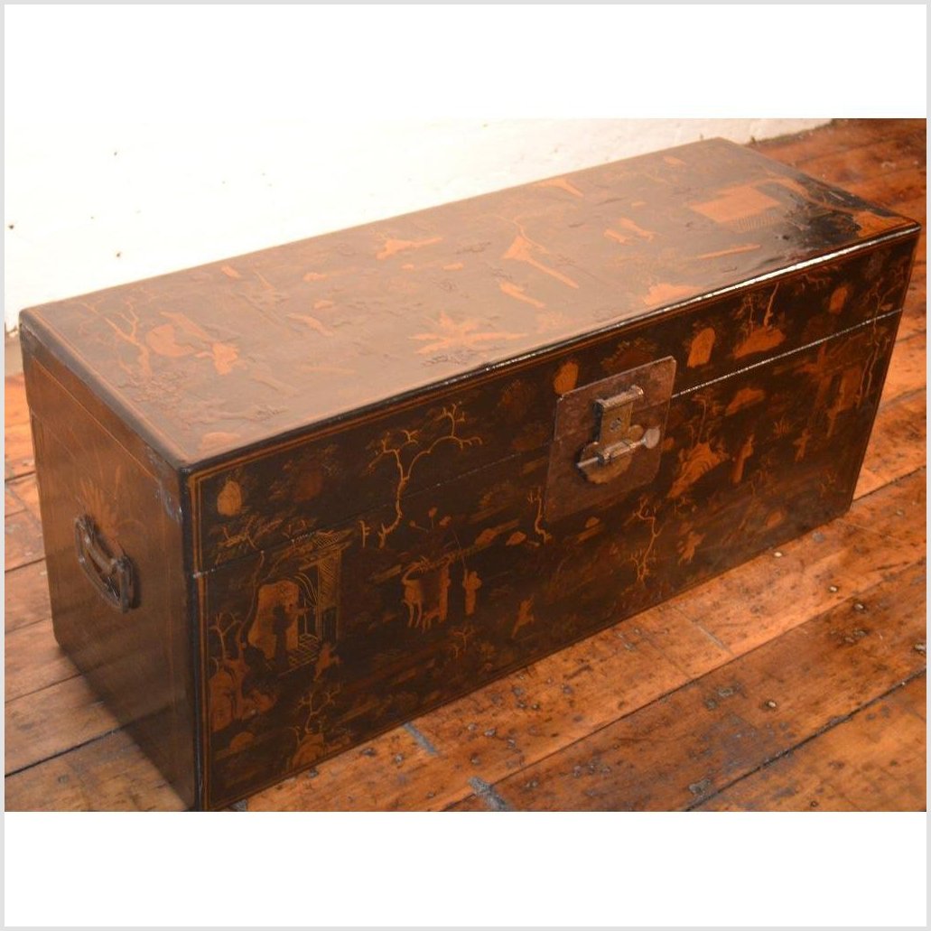 Lacquer Trunk-2. Asian & Chinese Furniture, Art, Antiques, Vintage Home Décor for sale at FEA Home