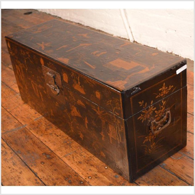 Lacquer Trunk-YN1216-3. Asian & Chinese Furniture, Art, Antiques, Vintage Home Décor for sale at FEA Home