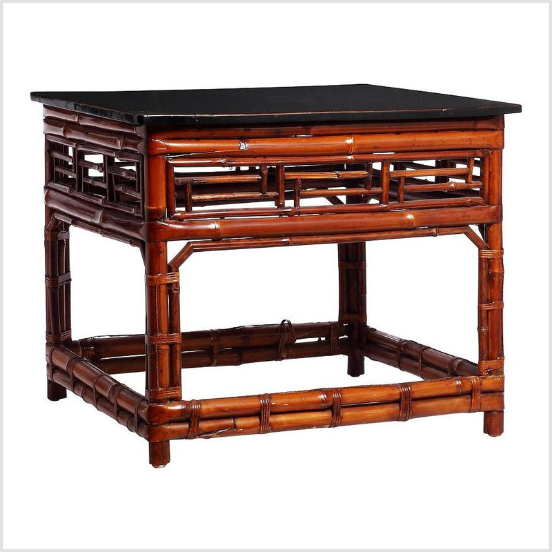 Lacquered Bamboo Coffee Table