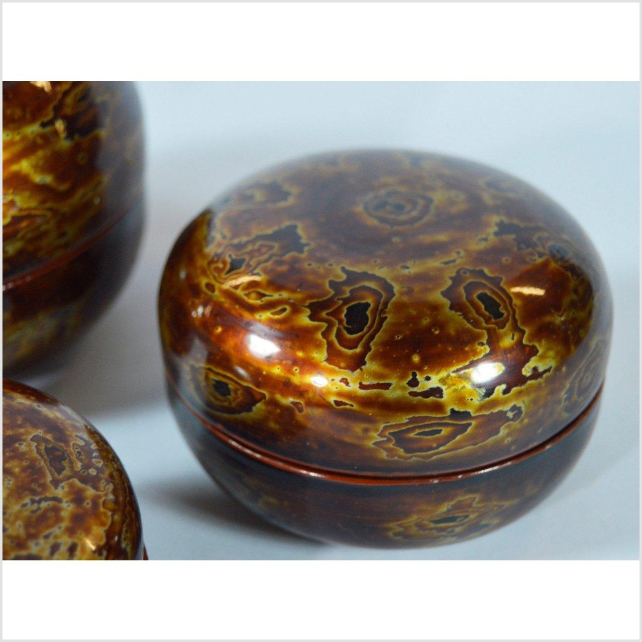 Lacquered Set of 3 Jewelry Boxes-2. Asian & Chinese Furniture, Art, Antiques, Vintage Home Décor for sale at FEA Home