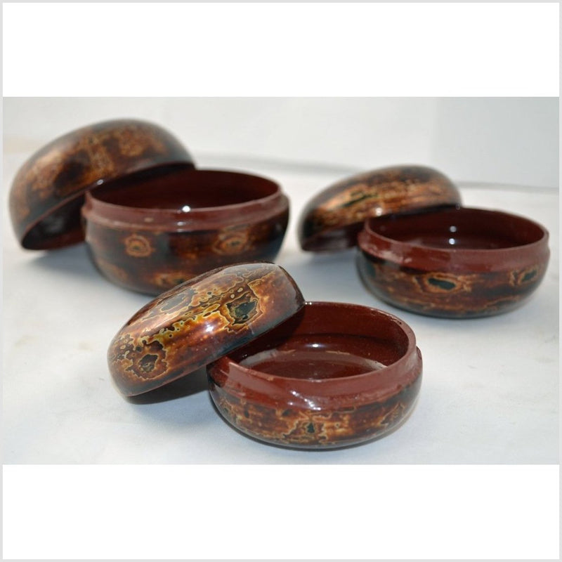 Lacquered Set of 3 Jewelry Boxes
