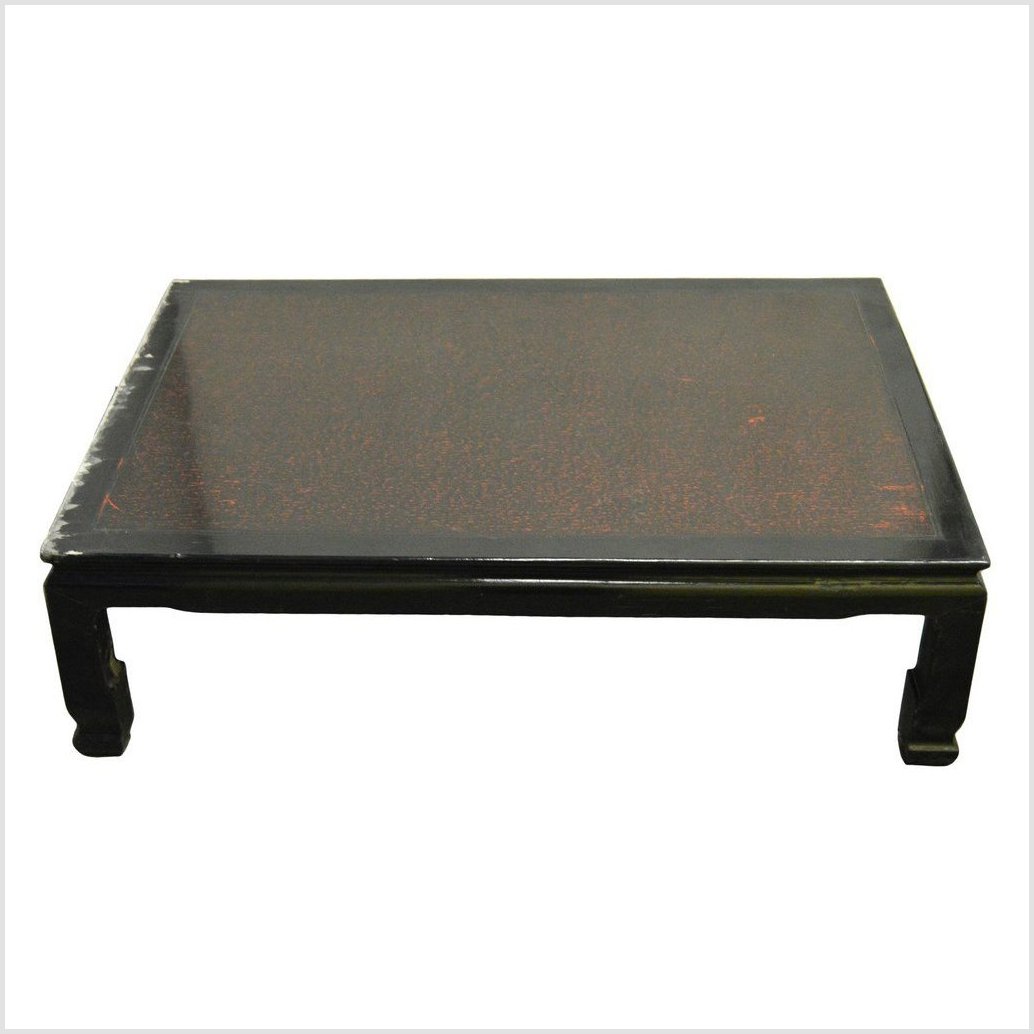 Black Lacquered Low Coffee Table-2. Asian & Chinese Furniture, Art, Antiques, Vintage Home Décor for sale at FEA Home