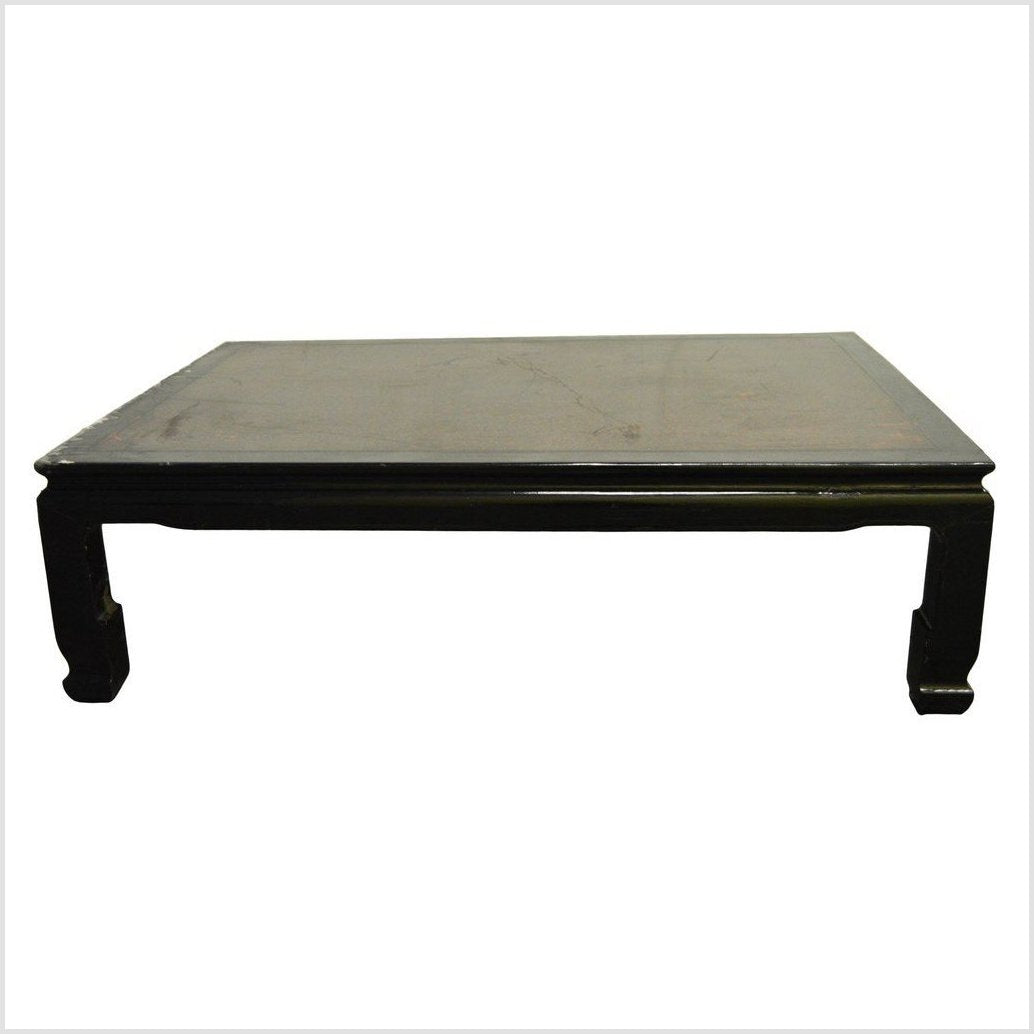 Black Lacquered Low Coffee Table-1. Asian & Chinese Furniture, Art, Antiques, Vintage Home Décor for sale at FEA Home