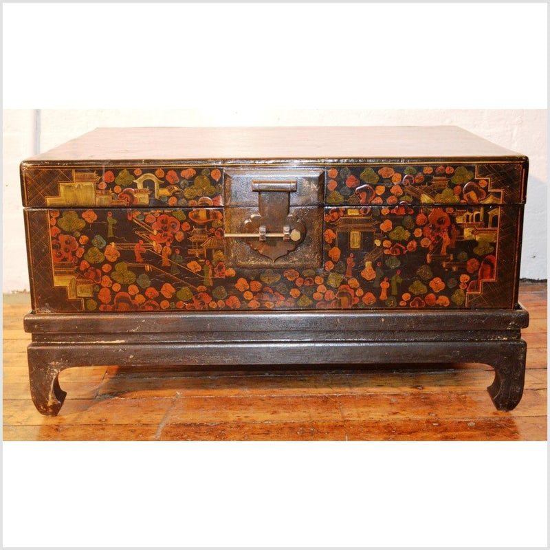 Lacquered Trunk on Stand-YN1260-1. Asian & Chinese Furniture, Art, Antiques, Vintage Home Décor for sale at FEA Home