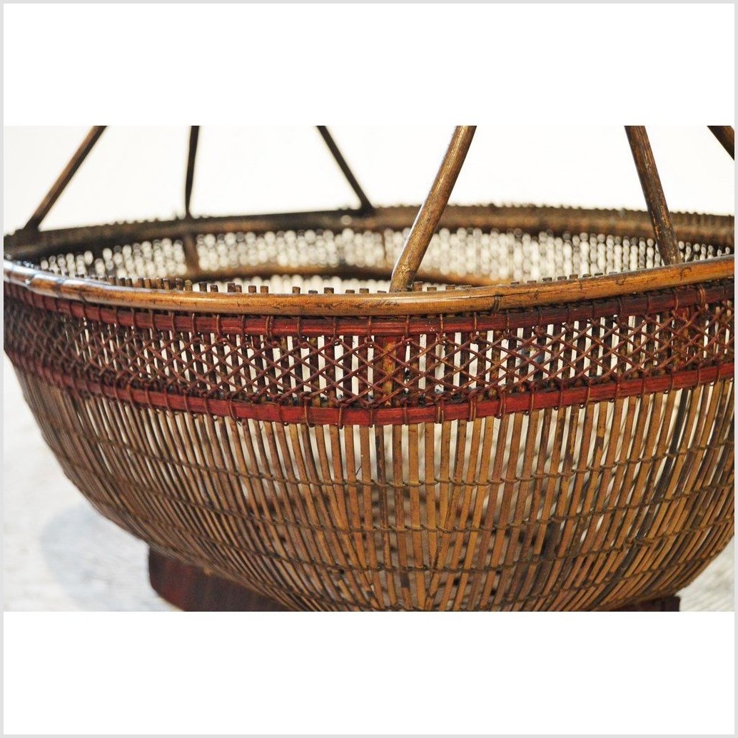 Laotian Basket-2. Asian & Chinese Furniture, Art, Antiques, Vintage Home Décor for sale at FEA Home