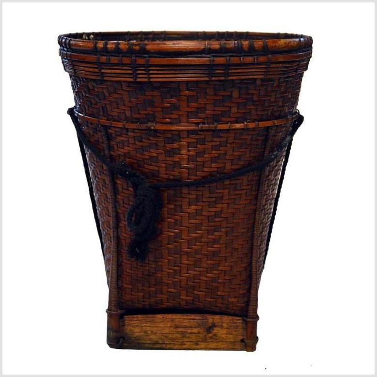 Laotian Grain Basket- Asian Antiques, Vintage Home Decor & Chinese Furniture - FEA Home
