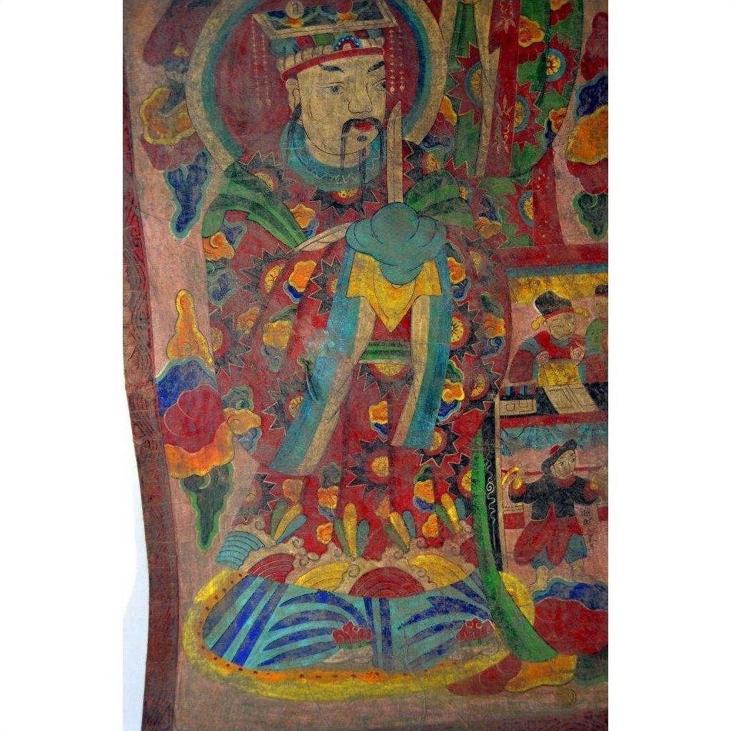 Laotian Parchment Painting-8. Asian &amp; Chinese Furniture, Art, Antiques, Vintage Home Décor for sale at FEA Home