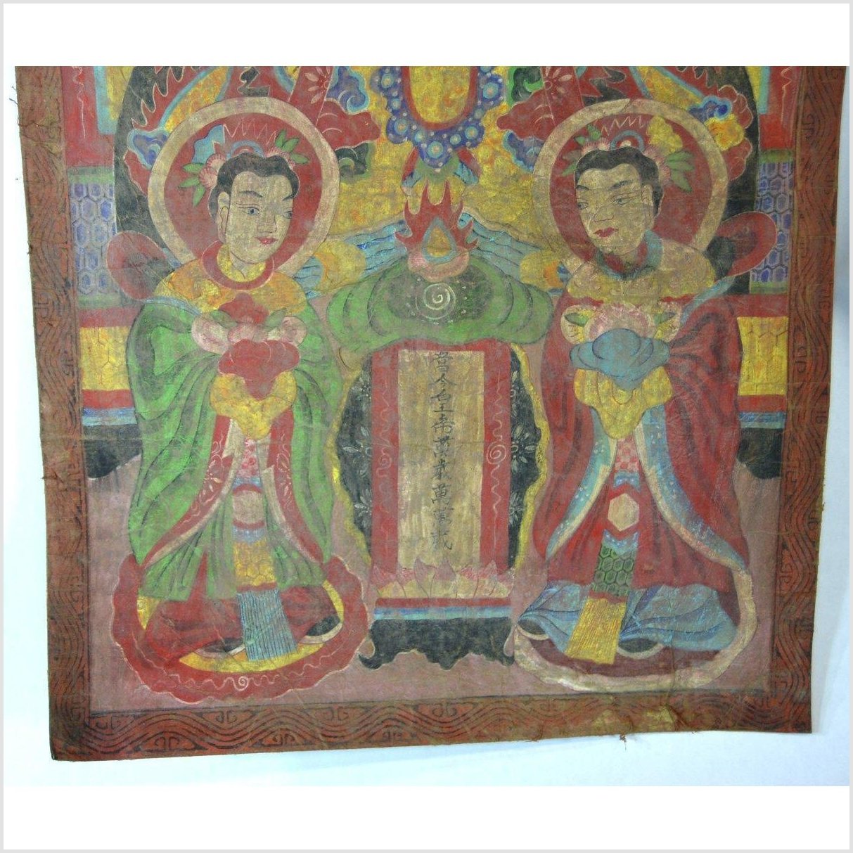 Laotian Parchment Painting-2. Asian & Chinese Furniture, Art, Antiques, Vintage Home Décor for sale at FEA Home