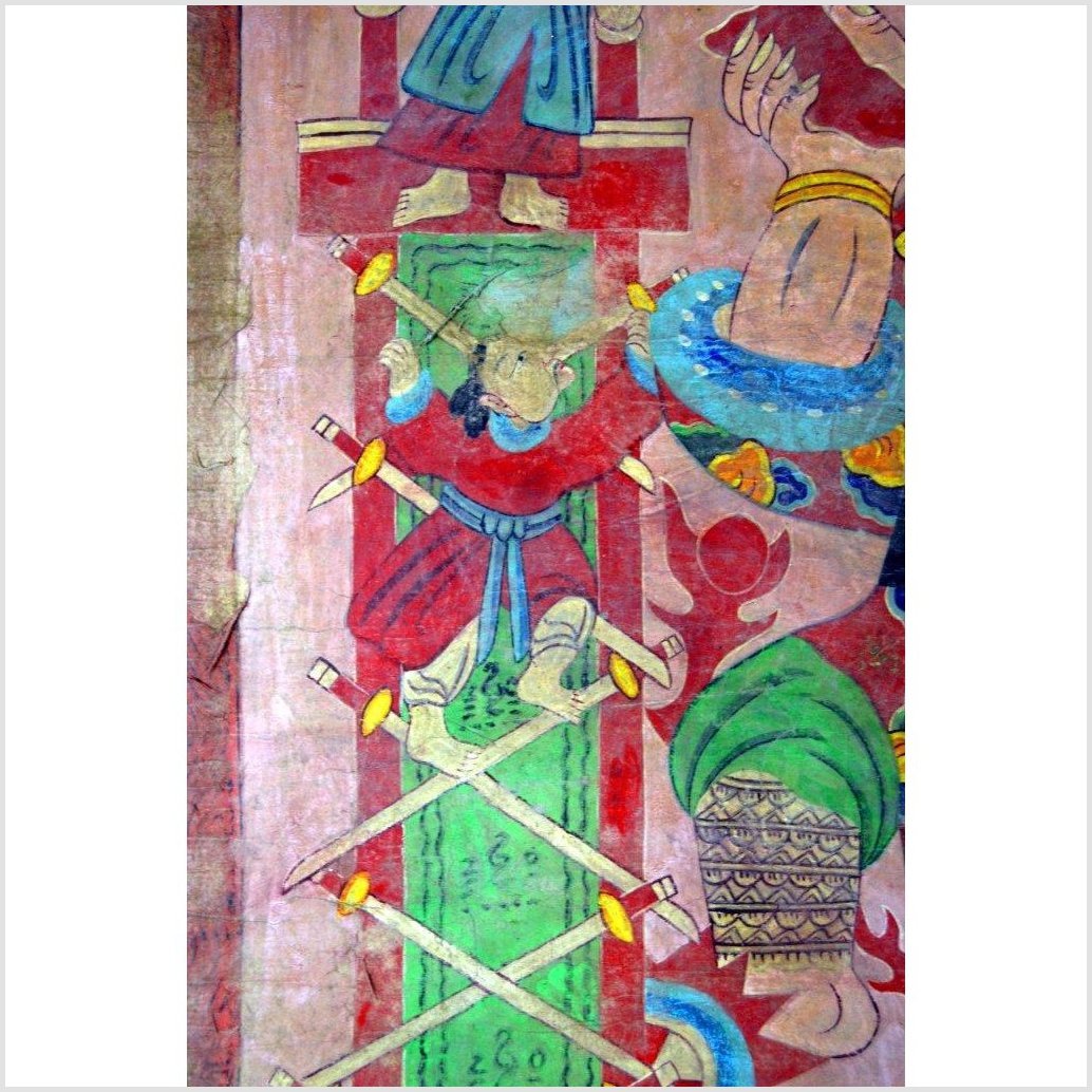Laotian Parchment Painting-6. Asian &amp; Chinese Furniture, Art, Antiques, Vintage Home Décor for sale at FEA Home