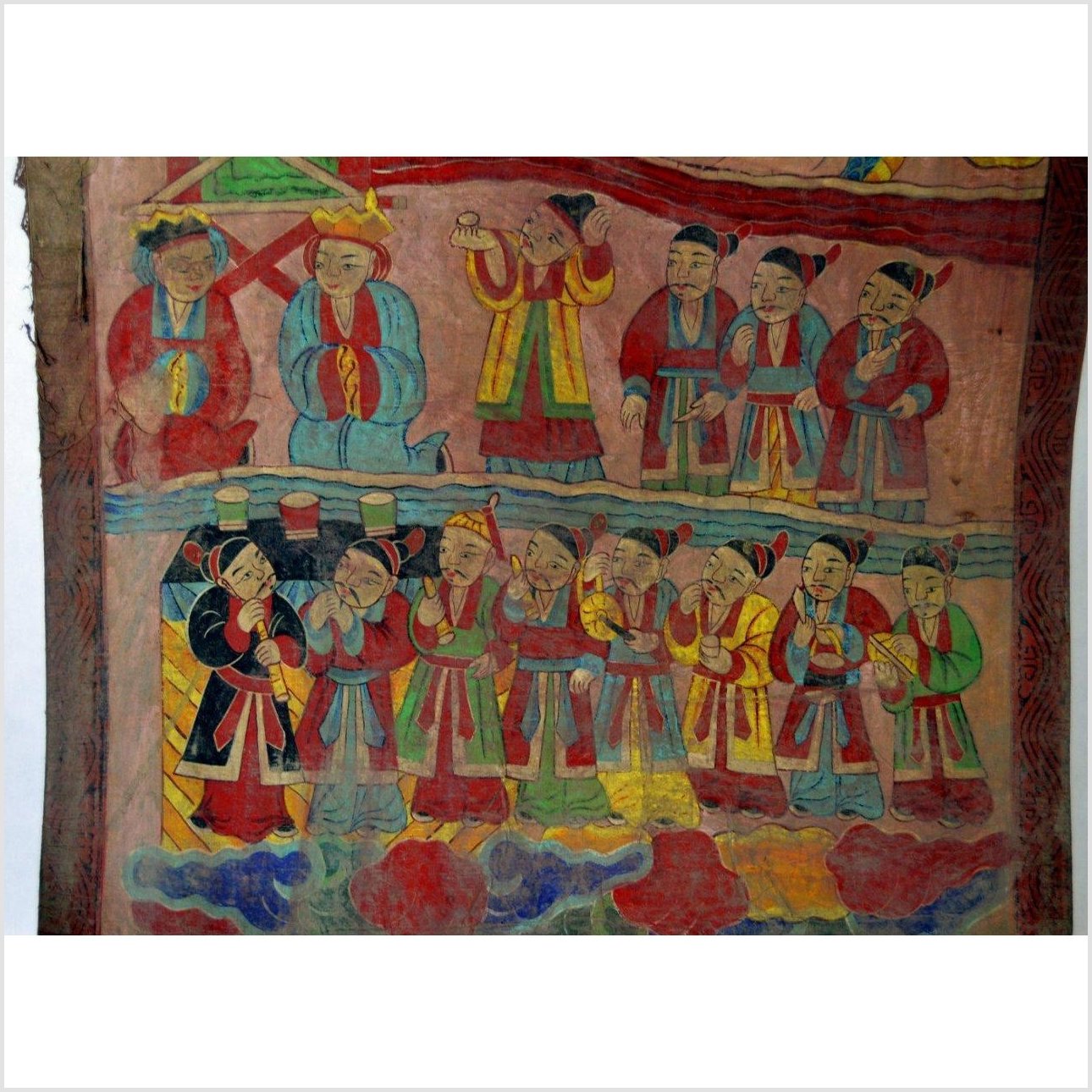 Laotian Parchment Painting-7. Asian &amp; Chinese Furniture, Art, Antiques, Vintage Home Décor for sale at FEA Home