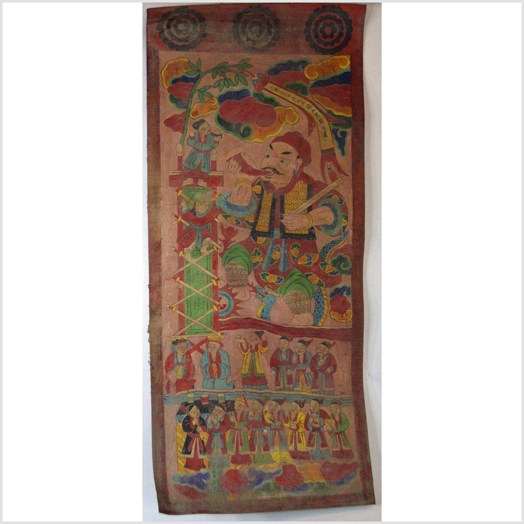 Laotian Parchment Painting-1. Asian & Chinese Furniture, Art, Antiques, Vintage Home Décor for sale at FEA Home