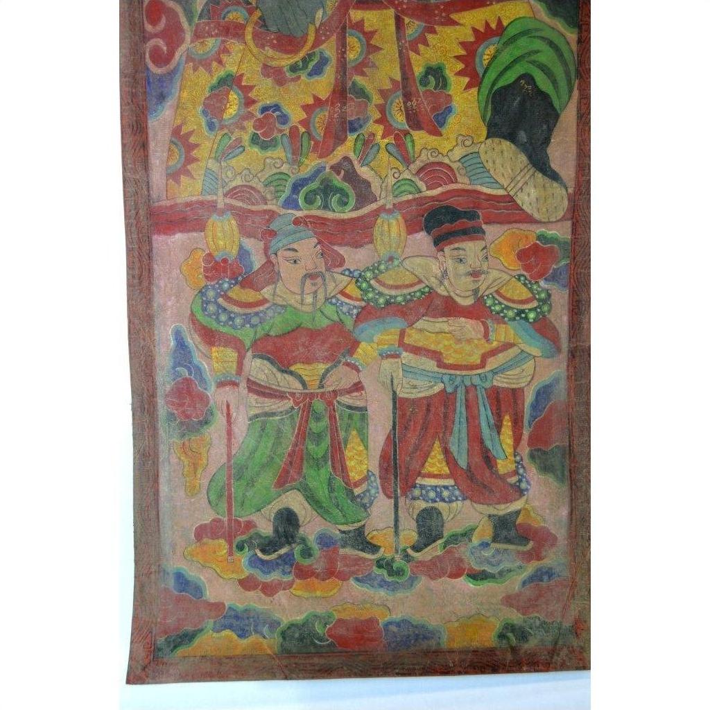 Laotian Parchment Painting-6. Asian &amp; Chinese Furniture, Art, Antiques, Vintage Home Décor for sale at FEA Home
