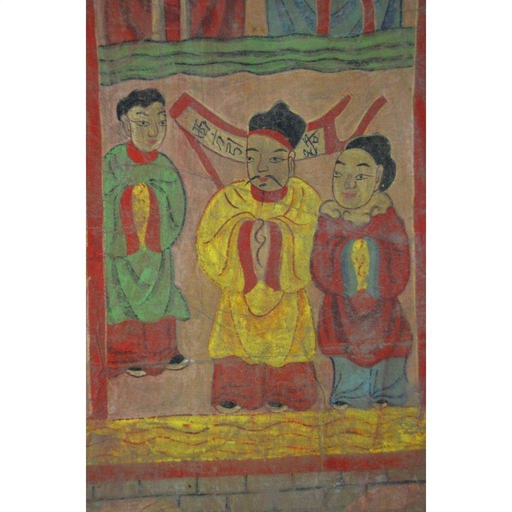 Laotian Parchment Painting-9. Asian &amp; Chinese Furniture, Art, Antiques, Vintage Home Décor for sale at FEA Home