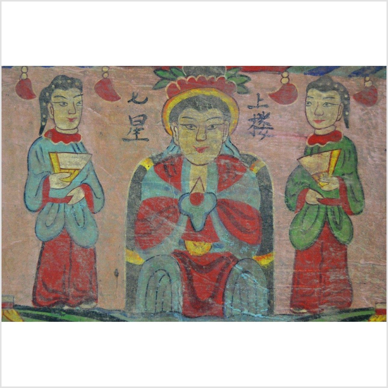 Laotian Parchment Painting-2. Asian & Chinese Furniture, Art, Antiques, Vintage Home Décor for sale at FEA Home