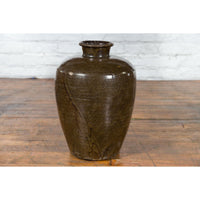 This-is-a-picture-of-a-Large Antique Thai Monochrome Glazed Storage Jar with Tapering Lines-image-position-20-style-YNE726-Shop-for-Vintage-and-Antique-Asian-and-Chinese-Furniture-for-sale-at-FEA Home-NYC