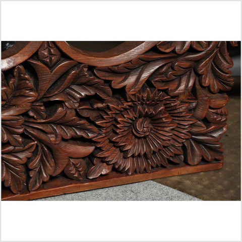 Superbly Carved Teak Panel
