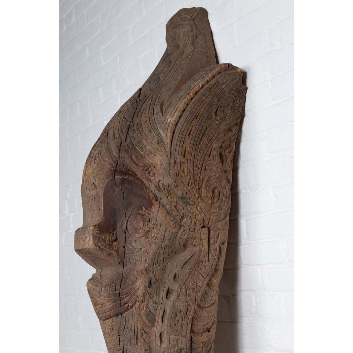 Large Hand Carved Singa Singa Tribal Carving from the Batak People in Sumatra-11. Asian &amp; Chinese Furniture, Art, Antiques, Vintage Home Décor for sale at FEA Home