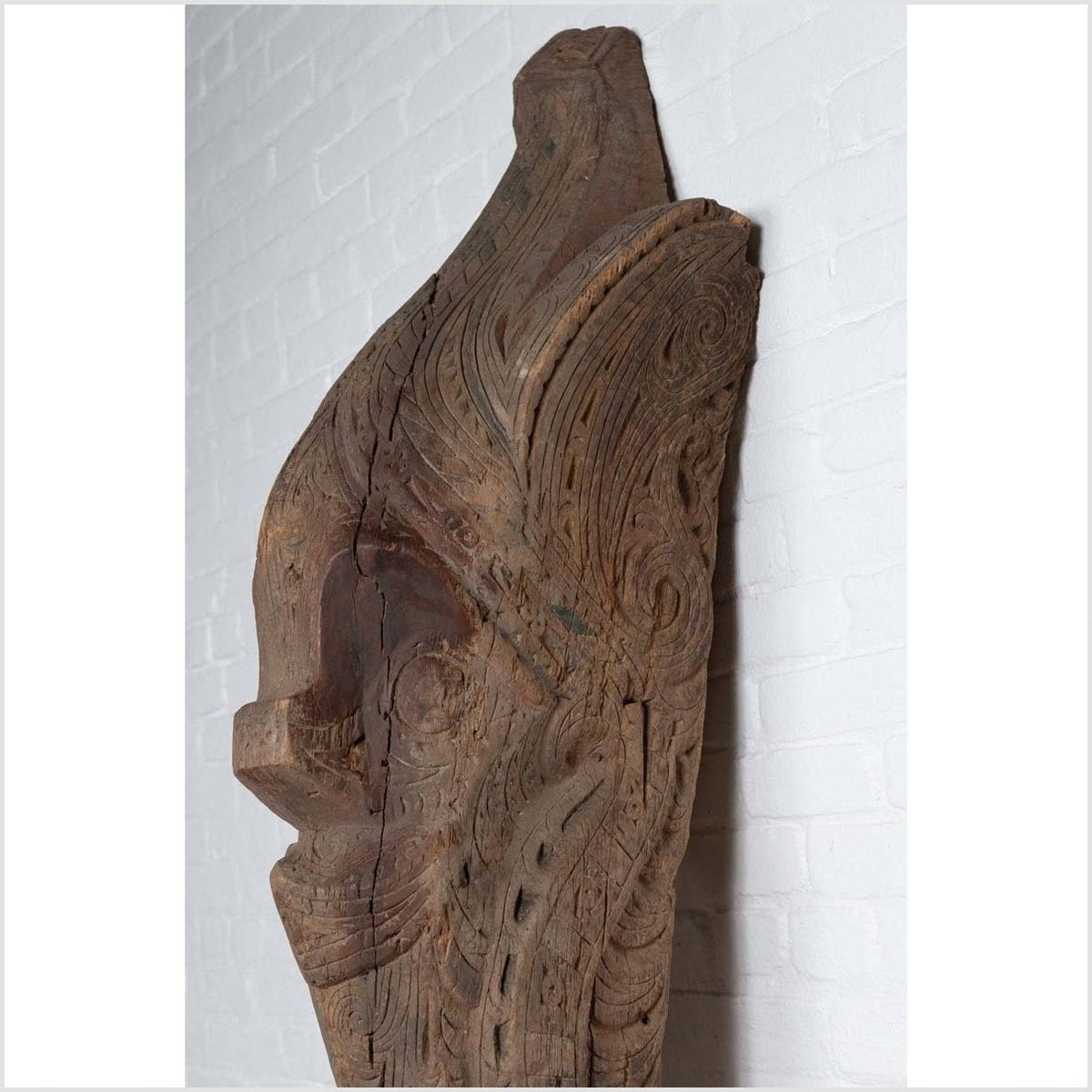 Large Hand Carved Singa Singa Tribal Carving from the Batak People in Sumatra-11. Asian &amp; Chinese Furniture, Art, Antiques, Vintage Home Décor for sale at FEA Home