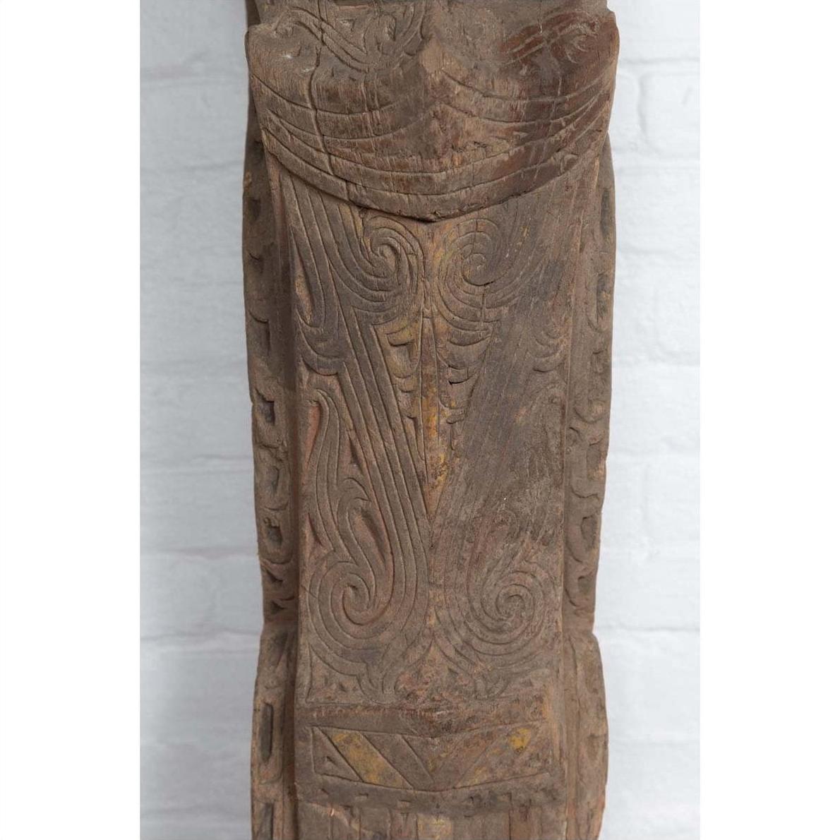 Large Hand Carved Singa Singa Tribal Carving from the Batak People in Sumatra-6. Asian &amp; Chinese Furniture, Art, Antiques, Vintage Home Décor for sale at FEA Home